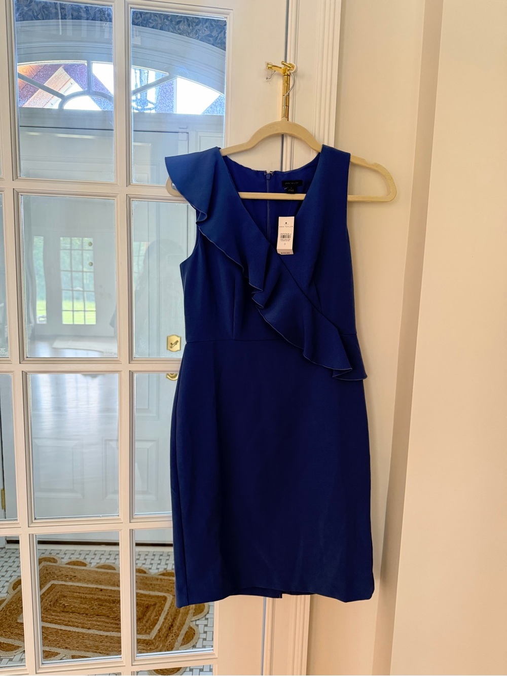 Ann Taylor Ruffle Sheath Dress